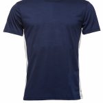 Navy Blue with Grey Inserts Workwear T Shirts Front