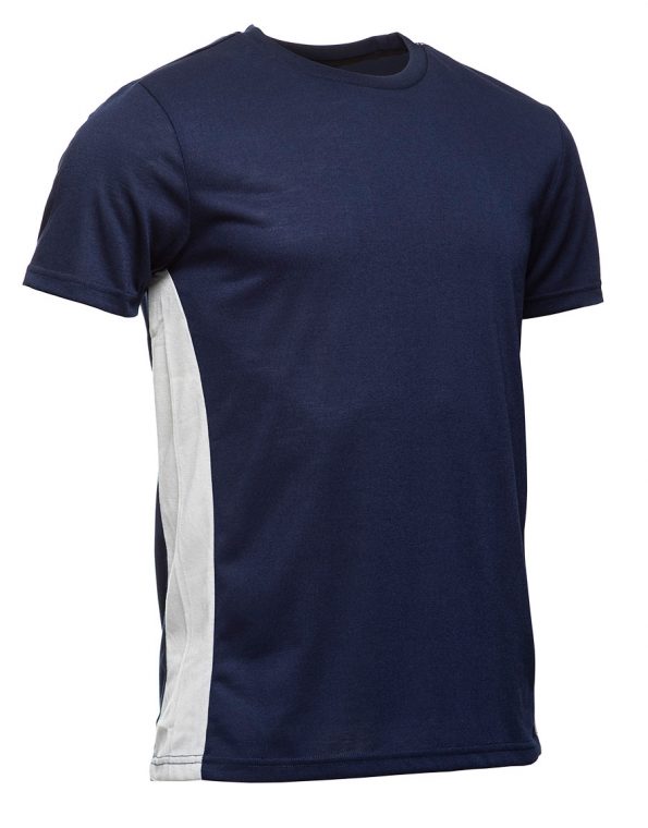 Navy Blue with Grey Inserts Workwear T Shirts Sale in Sydney