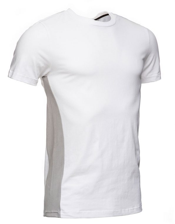 White with Grey Insert Workwear T Shirts Sale in Sydney