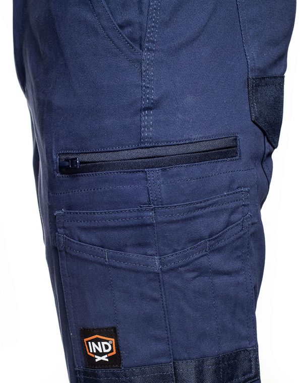 Regular Cuff Blue Trousers Workwear