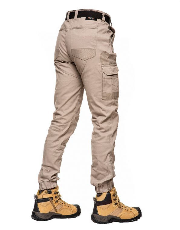 Regular Cuff Khaki Trousers Workwear Side View