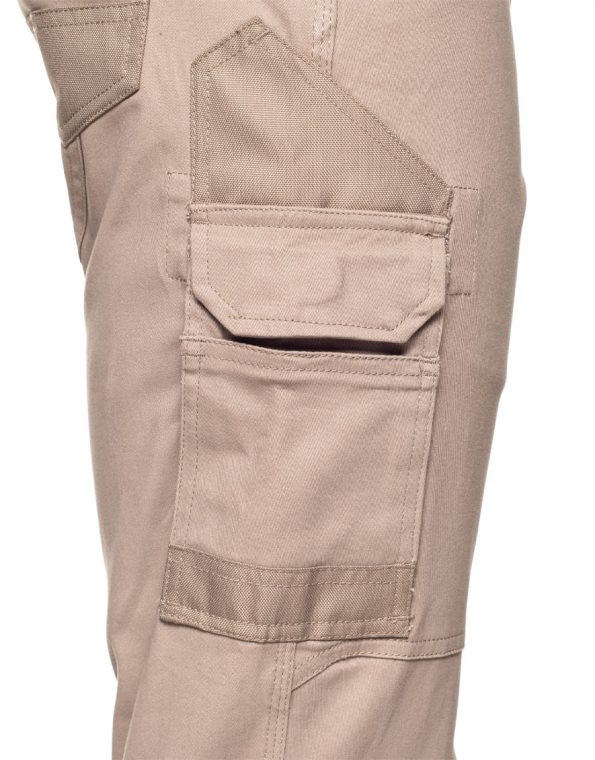 Straight Leg Khaki Trousers Workwear close look